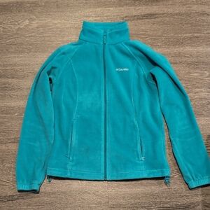 Columbia Teal Fleece Jacket Women's Medium